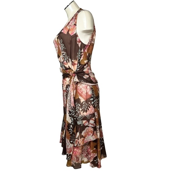 LAFAYETTE 148 NEW YORK Floral Silk Sleeveless Wrap Top And Skirt Size 10… - Picture 4 of 16